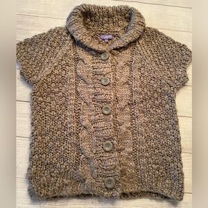 Grey Cable Knit Sweater